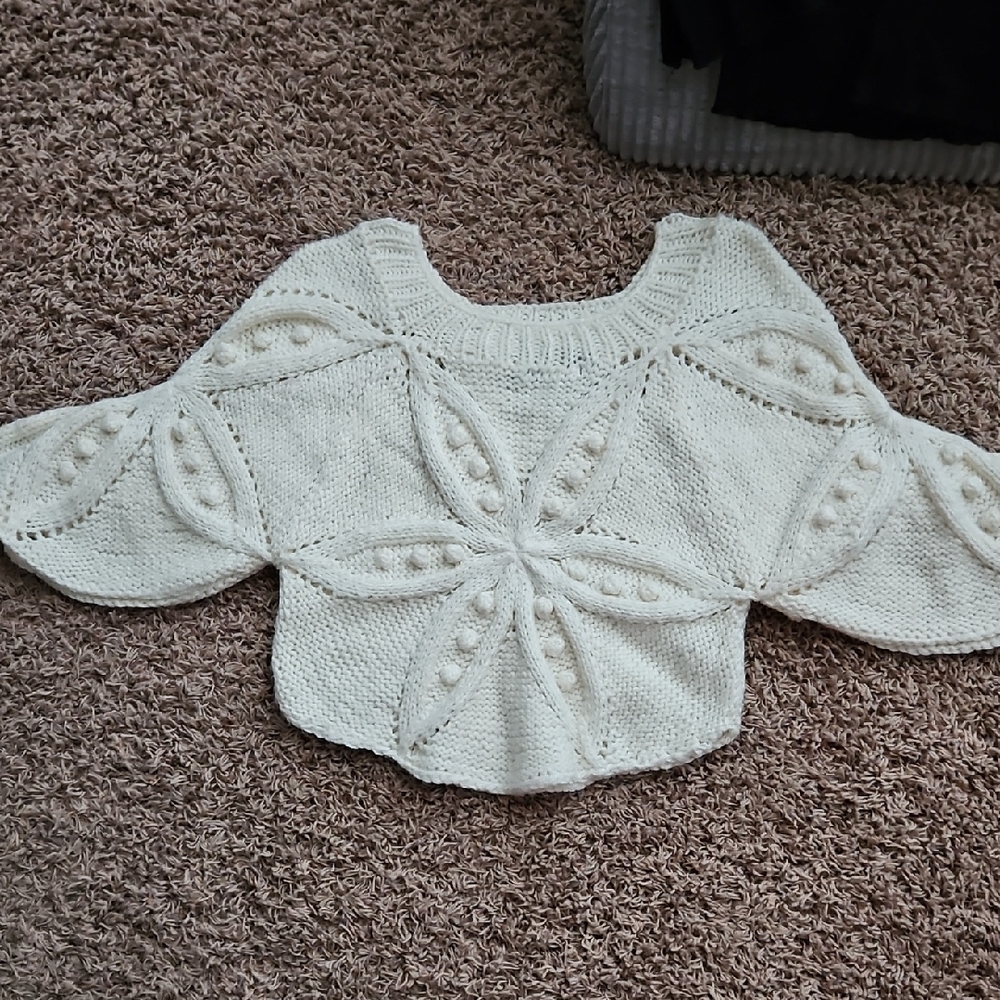 579 Cream Knit Sweater for Women